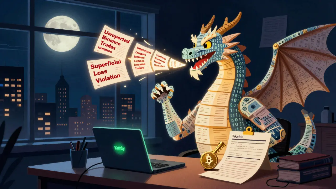 A taxpayer faces a CRA dragon made of documents, while software and records help unlock a golden key.