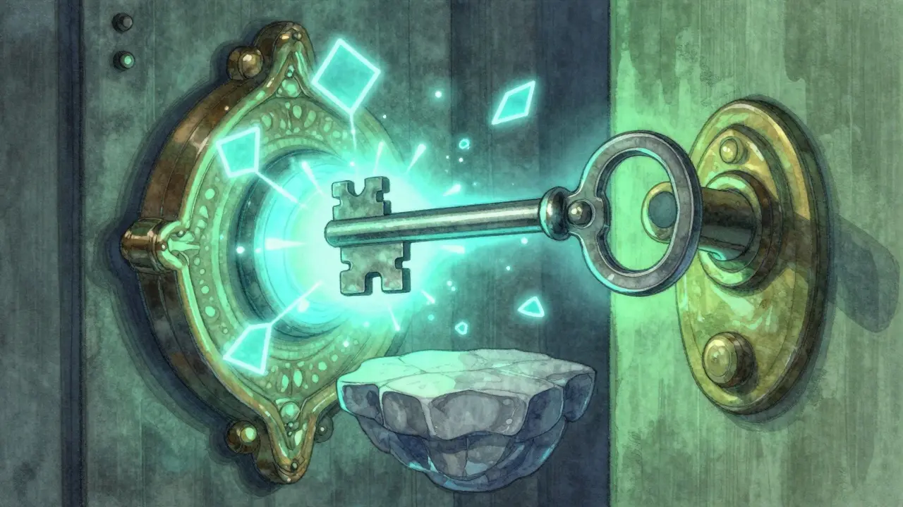 Magical key turning in a digital lock mechanism