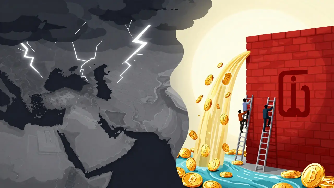Digital funds flowing past sanctions during conflict